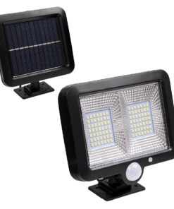 GloboStar® 71459 Αυτόνομος Ηλιακός Προβολέας LED SMD 10W 260lm με Ενσωματωμένη Μπαταρία 1200mAh – Φωτοβολταϊκό Πάνελ με Αισθητήρα Ημέρας-Νύχτας – PIR Αισθητήρα Κίνησης Αδιάβροχο IP65 Ψυχρό Λευκό 6000K