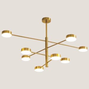 ΦΩΤΙΣΤΙΚΟ ΚΡΕΜΑΣΤΟ 8ΦΩΤΟ LED 96W ΧΡΥΣΟ EUROLAMP 144-10004
