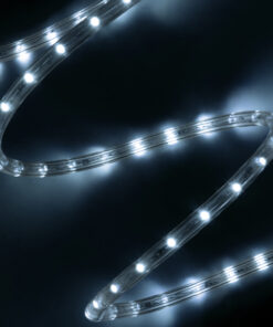 GloboStar® 70600 Φωτοσωλήνας LED DIODE 1m 3.9W/m 36LED/m 195lm/m 360° DC 230V Αδιάβροχος IP68 Ψυχρό Λευκό 6000K Dimmable