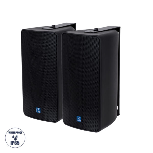 GloboStar® FDB ES106BT 98002 Facilities Speaker - Παθητικό Ηχείο Εγκαταστάσεων Επιτοίχιο με Μετασχηματιστή 100V & 16Ω - 80W RMS (320W Peak) - 1 x 6" Inches LF & 1 x 1" Inches HF - Αδιάβροχο IP65 - Μαύρο - Μ18.2 x Π22.4 x Υ36.2cm - Ζεύγος