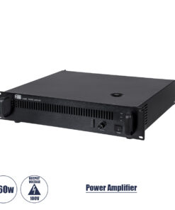 GloboStar® FDB CA660 98015 Power Amplifier – Επαγγελματικός Ενισχυτής Ηχείων Εγκαταστάσεων 100V – Frequency Response 60Hz-20Khz – AC 220V/50-60Hz – 660W/4Ω – IP20 – Μαύρο – Μ48.5 x Π32 x Υ9cm