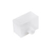 GloboStar® CON-NEONIO 90772 Τάπα Σιλικόνης Σύνδεσης & Τερματική για την NEONIO Digital Neon Flex LED 14.4W/m 12VDC με Π3 x Υ2cm – Διάφανη – Μ2.3 x Π3.2 x Υ2.3cm