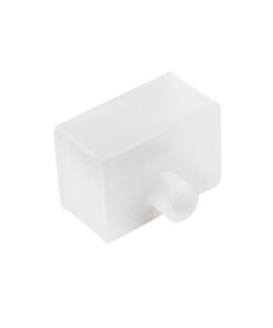 GloboStar® CON-NEONIO 90772 Τάπα Σιλικόνης Σύνδεσης & Τερματική για την NEONIO Digital Neon Flex LED 14.4W/m 12VDC με Π3 x Υ2cm – Διάφανη – Μ2.3 x Π3.2 x Υ2.3cm