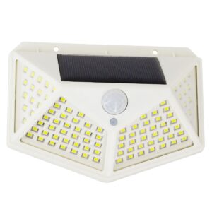 GloboStar® 71498 Αυτόνομο Ηλιακό Φωτιστικό LED SMD 10W 1000lm με Ενσωματωμένη Μπαταρία 1200mAh – Φωτοβολταϊκό Πάνελ με Αισθητήρα Ημέρας-Νύχτας και PIR Αισθητήρα Κίνησης Αδιάβροχο IP65 Ψυχρό Λευκό 6000K