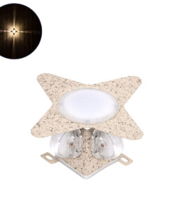 GloboStar® WALLLIGHT-CINA 90658 Φωτιστικό Τοίχου – Απλίκα LED 10W 1100lm 10° AC 220-240V Αδιάβροχο IP65 Μ18.5 x Π18.5 x Υ8.5cm Θερμό Λευκό 3000K – Μπεζ της Άμμου