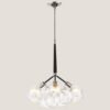 ΦΩΤΙΣΤΙΚΟ ΚΡΕΜΑΣΤΟ 3xE27 ΜΑΥΡΟ EUROLAMP 144-20009