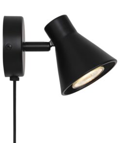 Nordlux Eik Φωτιστικό Τοίχου Μαύρο GU10  Μεταλλικό –  45761003