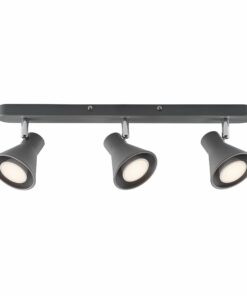 Nordlux Eik 3-Spot Σποτ Φωτιστικό Γκρι GU10 Μεταλλικό – 45780110