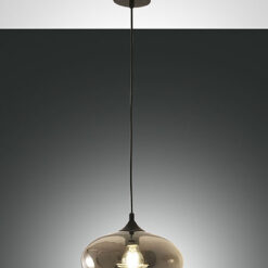 Κρεμαστό Φωτιστικό   Fabas Luce Ela E27 Φιμέ     – 3489-40-126