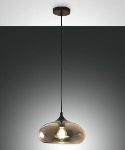 Κρεμαστό Φωτιστικό   Fabas Luce Ela E27 Φιμέ     – 3489-40-126