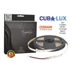 LED Ταινία 12W 24V CUBALUX Dimmable 1236lm/m Θερμό 2700K 5 Μέτρα CL77-0033