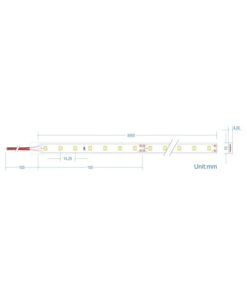LED Ταινία 4W 24V CUBALUX Dimmable 452lm/m Αδιάβροχη IP67 Θερμό 2700K 5 Μέτρα CL77-0045