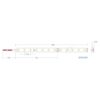 LED Ταινία 8W 24V CUBALUX Dimmable 864lm/m Αδιάβροχη IP67 Θερμό 2700K 5 Μέτρα CL77-0049