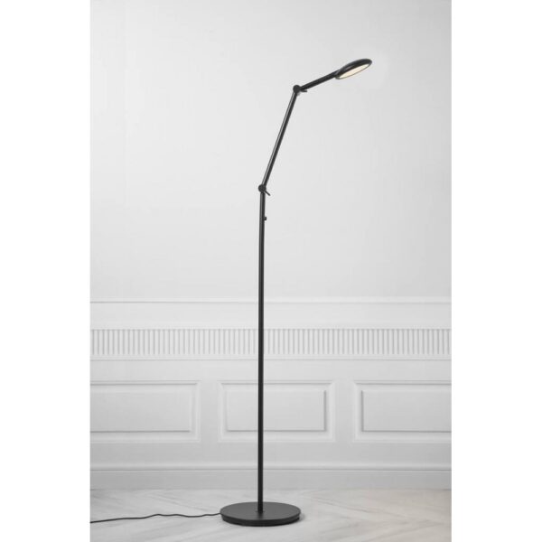 Nordlux Bend Single Φωτιστικό Δαπέδου Μαύρο LED 5W 2700K Dimmable –  2112774003