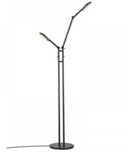 Nordlux Bend Double Φωτιστικό Δαπέδου Μαύρο LED 10W 2700K Dimmable – 2112784003