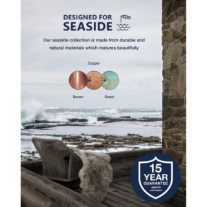 Nordlux Blokhus Φωτιστικό Κήπου Χαλκός IP54 E27  Χαλκός/Γυαλί –  25078030