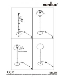 Nordlux Ellen 40 Φωτιστικό Δαπέδου Λευκό E27 Μεταλλικό – 48584001