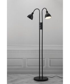 Nordlux Ray 2-Spot Φωτιστικό Δαπέδου Μαύρο E14 Μεταλλικό – 72224003
