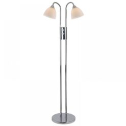 Nordlux Ray 2-Spot Φωτιστικό Δαπέδου Νικελ E14 Γυάλινο/Μεταλλικό – 72224033
