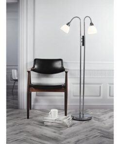 Nordlux Ray 2-Spot Φωτιστικό Δαπέδου Νικελ E14 Γυάλινο/Μεταλλικό – 72224033