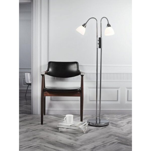 Nordlux Ray 2-Spot Φωτιστικό Δαπέδου  Νικελ  E14  Γυάλινο/Μεταλλικό –  72224033