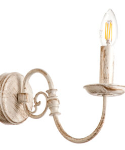 InLight Επιτοίχιο φωτιστικό από μέταλλο σε λευκή πατίνα (43371)