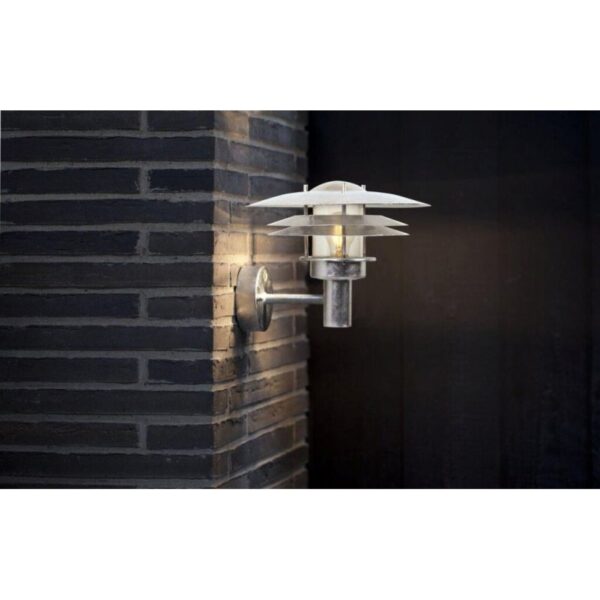 Nordlux Amalienborg Φωτιστικό Τοίχου Γαλβανιζέ IP54 E27  Γαλβανιζέl/Πλαστικό –  10600219