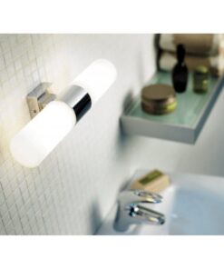 Nordlux Tangens Double Φωτιστικό Μπάνιου 2xE14 IP44 Νικελ Ματ Χρώματος – 17141029