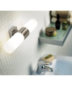 Nordlux Tangens Double Φωτιστικό Μπάνιου 1xE14 Νικελ Ματ – 17141032