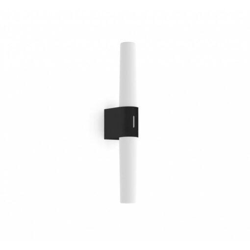 Nordlux Helva Double Basic Φωτιστικό Τοίχου Μαύρο IP44 LED 9W 3000K – 2015311003