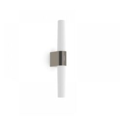 Nordlux Helva Double Φωτιστικό Τοίχου Brushed Νικελ IP44 LED 9.5W 3000K – 2015321055