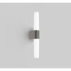 Nordlux Helva Double Φωτιστικό Τοίχου Brushed  Νικελ  IP44 LED 9.5W 3000K  –  2015321055