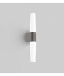 Nordlux Helva Double Φωτιστικό Τοίχου Brushed Νικελ IP44 LED 9.5W 3000K – 2015321055