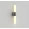 Nordlux Helva Double Φωτιστικό Τοίχου Brushed  Νικελ  IP44 LED 9.5W 3000K  –  2015321055