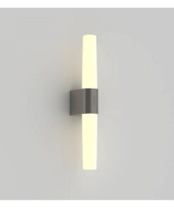 Nordlux Helva Double Φωτιστικό Τοίχου Brushed Νικελ IP44 LED 9.5W 3000K – 2015321055