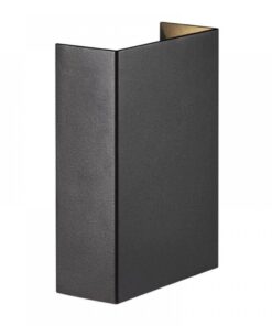 Nordlux Fold 10 Φωτιστικό Τοίχου Μαύρο LED 6.6W 3000K – 2019041003