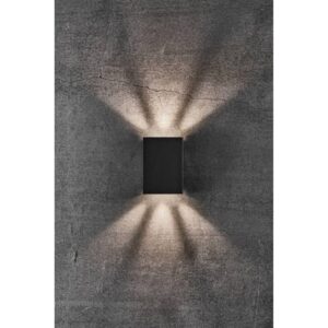 Nordlux Fold 10 Φωτιστικό Τοίχου Μαύρο LED 6.6W 3000K  –  2019041003