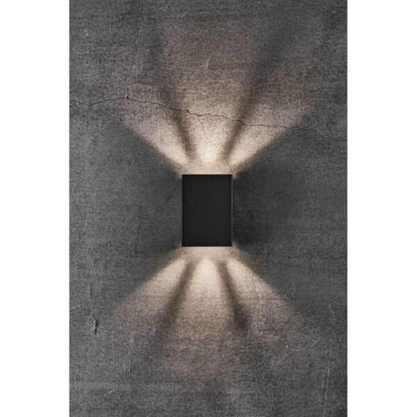 Nordlux Fold 15 Φωτιστικό Τοίχου Μαύρο LED 5W 3000K  –  2019051003