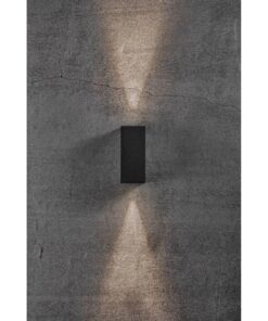 Nordlux Asbol Kubi Φωτιστικό Τοίχου Μαύρο IP44 LED 6.5W 3000K – 2019071003