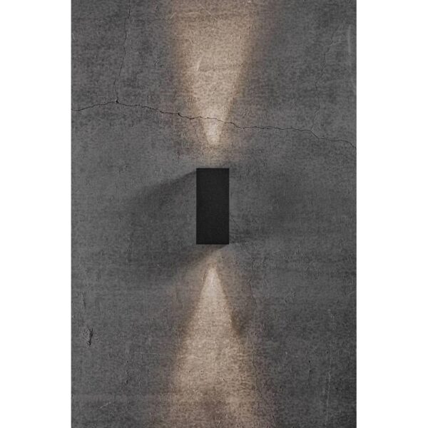 Nordlux Asbol Kubi Φωτιστικό Τοίχου Μαύρο IP44 LED 6.5W 3000K –  2019071003