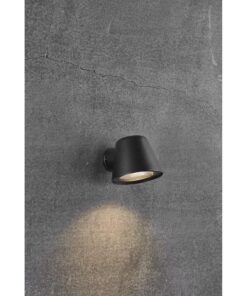 Nordlux Aleria Φωτιστικό Τοίχου Μαύρο IP44 GU10 Μεταλλικό – 2019131003