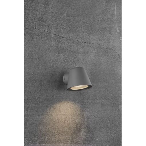 Nordlux Aleria Φωτιστικό Τοίχου Γκρι IP44 GU10  Μεταλλικό –  2019131010
