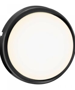 Nordlux Cuba Outdoor Energy Round Φωτιστικό Τοίχου Μαύρο LED 6.5W 3000K – 2019161003