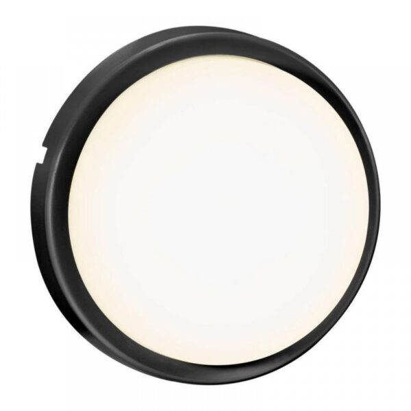 Nordlux Cuba Outdoor Energy Round Φωτιστικό Τοίχου Μαύρο LED 6.5W 3000K -  2019161003