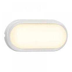 Nordlux Cuba Outdoor Energy Oval Φωτιστικό Τοίχου Λευκό LED 6.5W 3000K – 2019181001