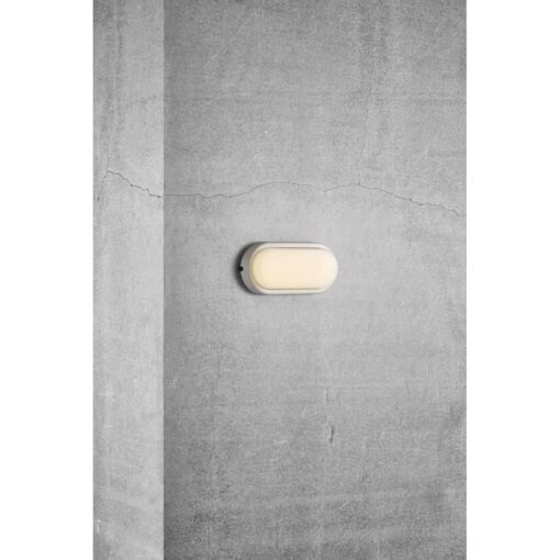 Nordlux Cuba Outdoor Energy Oval Φωτιστικό Τοίχου Λευκό LED 6.5W 3000K –  2019181001