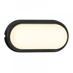 Nordlux Cuba Outdoor Energy Oval Φωτιστικό Τοίχου Μαύρο LED 6.5W 3000K – 2019181003