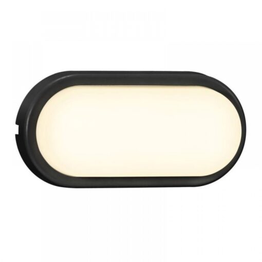 Nordlux Cuba Outdoor Energy Oval Φωτιστικό Τοίχου Μαύρο LED 6.5W 3000K – 2019181003
