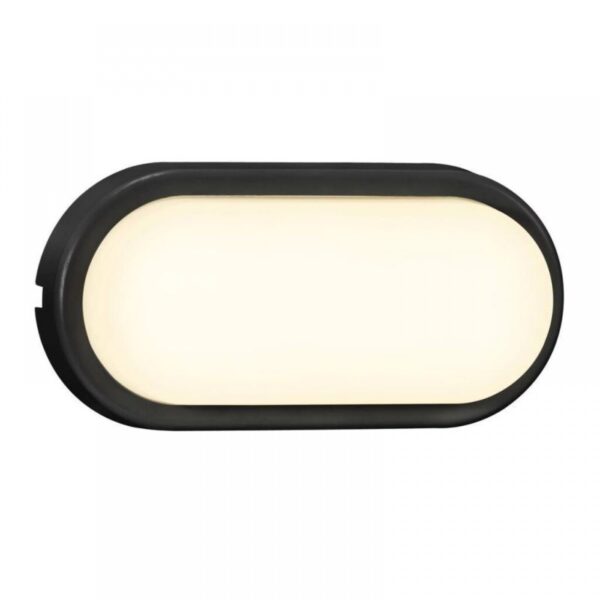 Nordlux Cuba Outdoor Energy Oval Φωτιστικό Τοίχου Μαύρο LED 6.5W 3000K -  2019181003