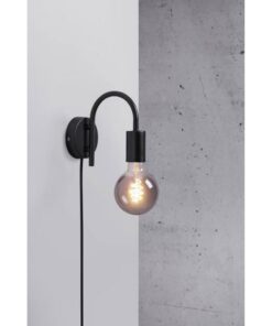 Nordlux Paco Φωτιστικό Τοίχου Μαύρο E27 Μεταλλικό – 2112071003